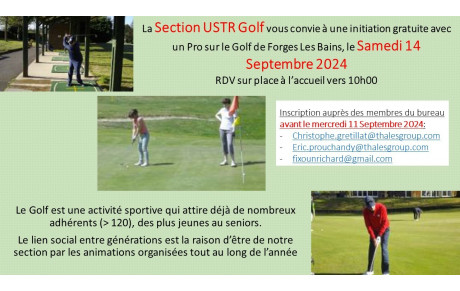 Initiation Golf ouverte à tous